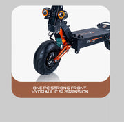 Trotineta Electrica OBARTER D5, Motor 5000W, Autonomie 120 km, Viteza 70 km/h, Acumulator 48V 35AH, Tractiune 2X2, Roti 12 inch, Pliabila, Ideala pentru Glovo/Tazz/Bolt, Negru