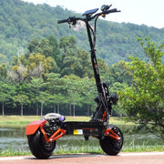 Trotineta Electrica OBARTER D5, Motor 5000W, Autonomie 120 km, Viteza 70 km/h, Acumulator 48V 35AH, Tractiune 2X2, Roti 12 inch, Pliabila, Ideala pentru Glovo/Tazz/Bolt, Negru