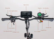 Trotineta Electrica OBARTER D5, Motor 5000W, Autonomie 120 km, Viteza 70 km/h, Acumulator 48V 35AH, Tractiune 2X2, Roti 12 inch, Pliabila, Ideala pentru Glovo/Tazz/Bolt, Negru