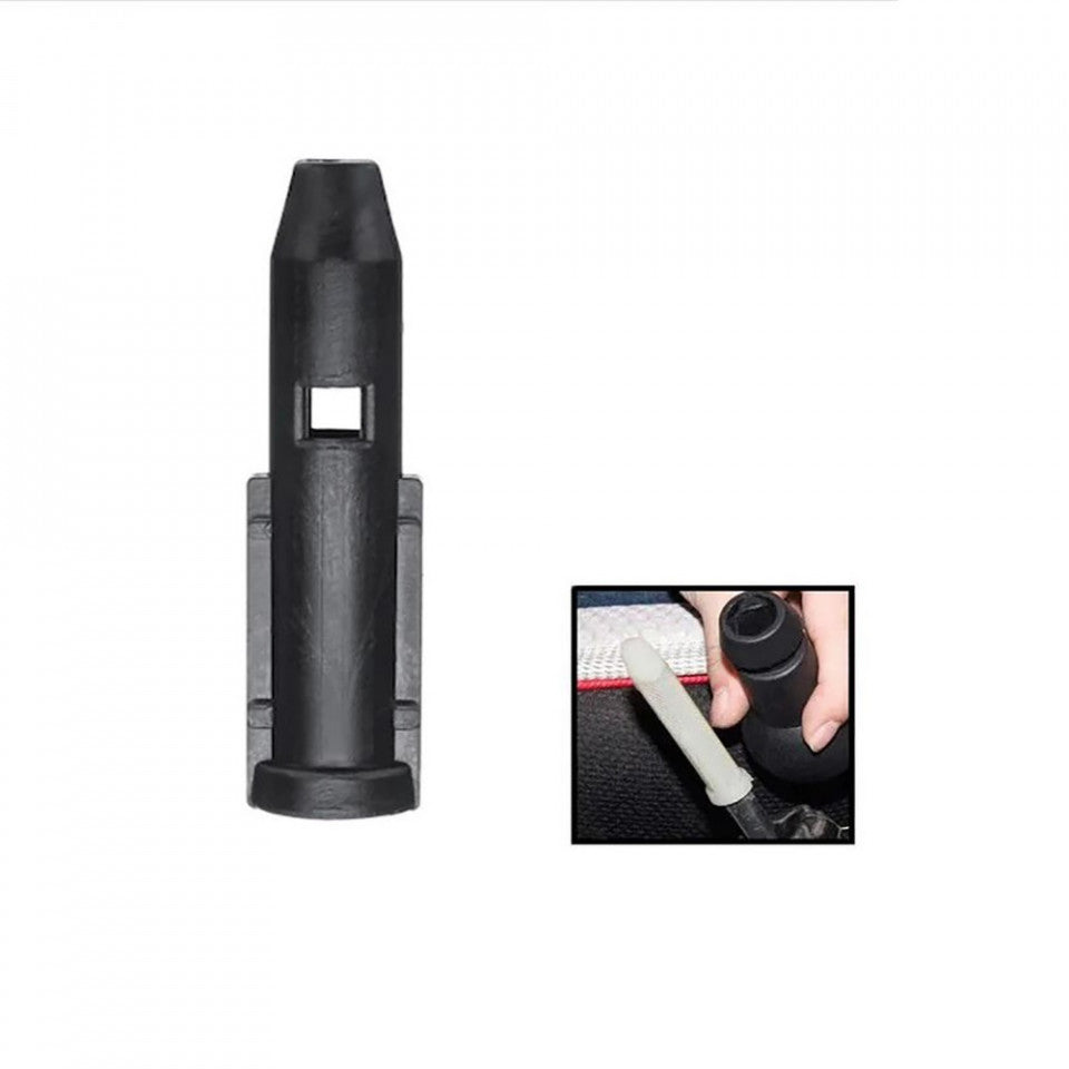 Adaptor fixare nuca schimbator viteze, AutoSSF ®, plastic, compatibil cu Citroen C2, C3, C4, DS4 si Peugeot 106,205,306,406,107,207,407,3008,68 mm, Negru