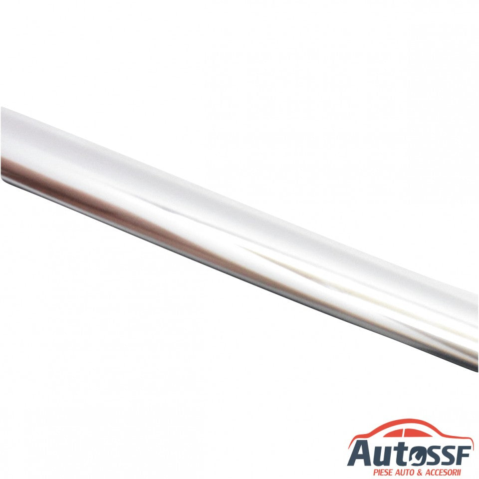 Banda / ornament protectie exterior auto cu dublu adeziv ,decor ABS elastic cromat ,12mm