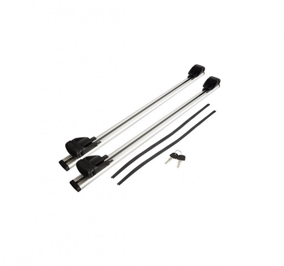 Bare Portbagaj Universale Transversale Aluminiu cu cheie-set 2 bucati