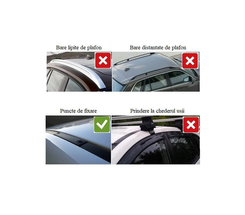 Bare transversale aluminiu pentru FORD C-MAX ,an fabricatie 2003-2010,cu cheie antifurt
