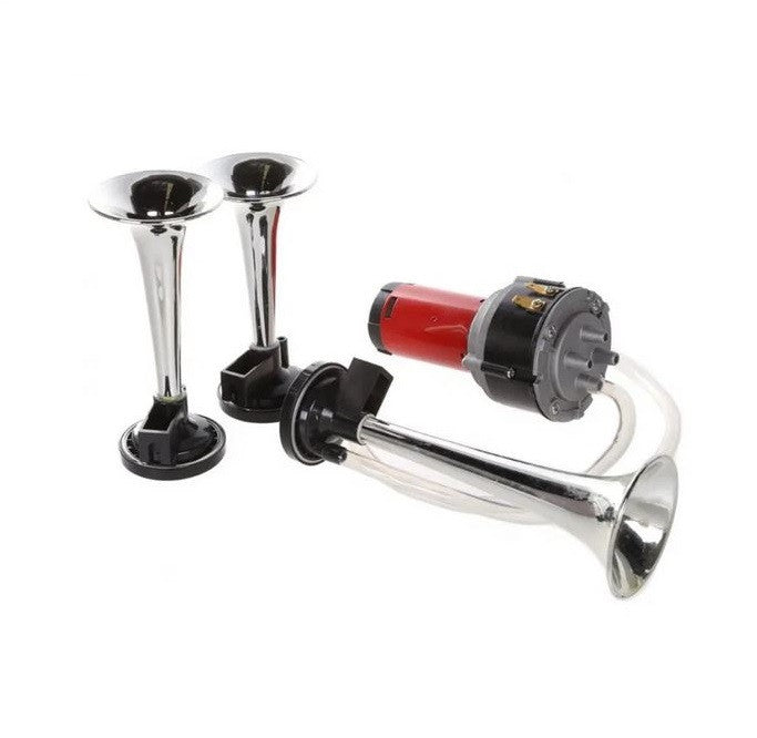 Claxon auto cu 3 goarne, muzical ,12V sunet puternic