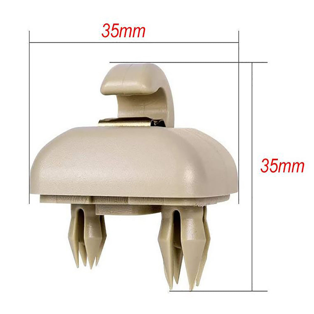 Clips, clema, suport pentru parasolar auto compatibil cu Audi A1, A3, A4, A5, TT, Q3, Q5, Q7 - crem