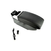 Cotiera auto universala reglabila cu leduri, usb ,suport pahar