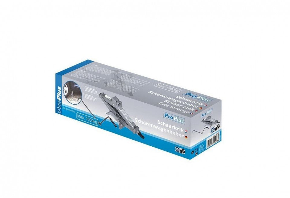 Cric auto mecanic tip foarfeca cu manivela, capacitate 1 Tona, inaltime maxima 315mm,