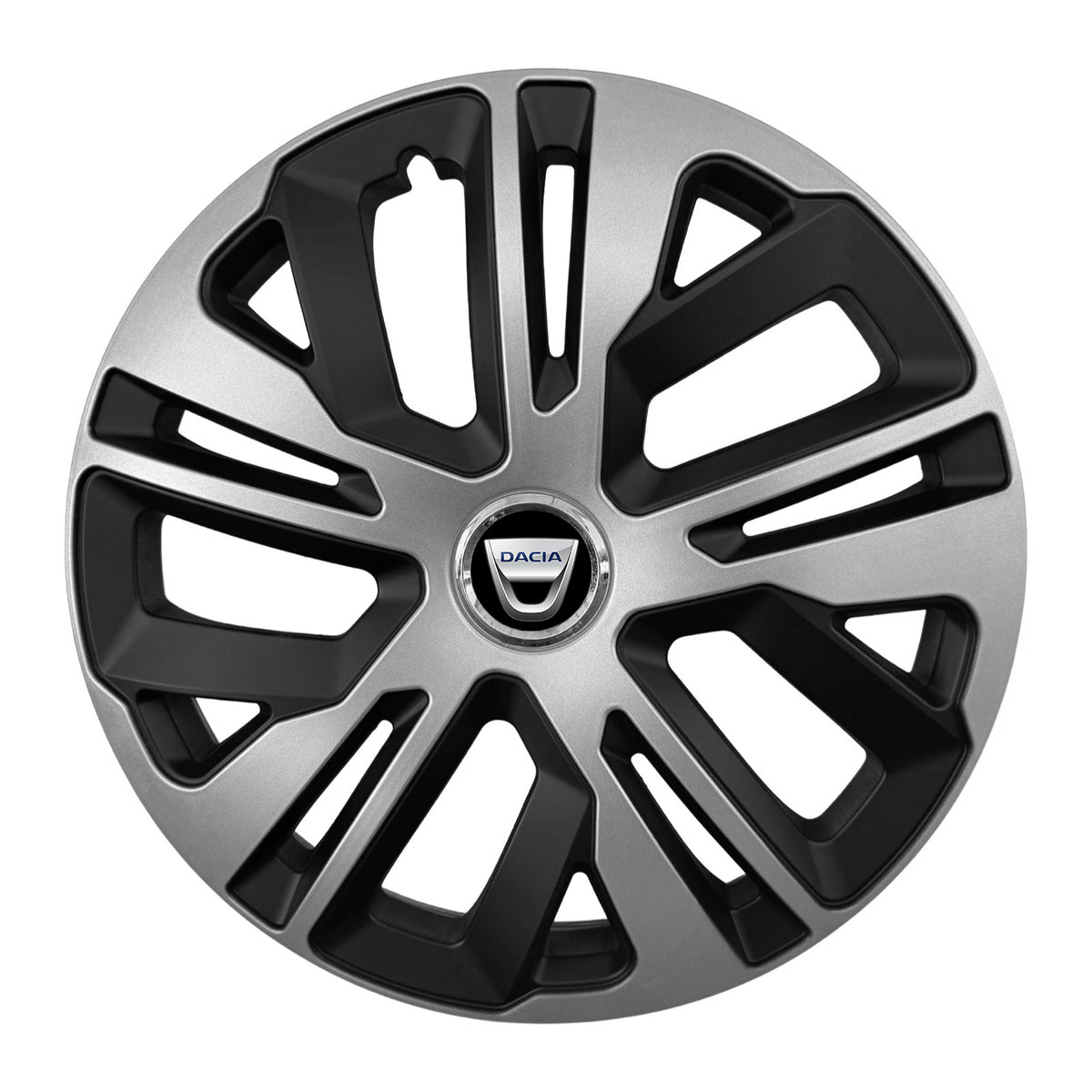 Set 4 capace 15 inch // Grafit Raven II, compatibil cu gama auto Dacia ,bi-color