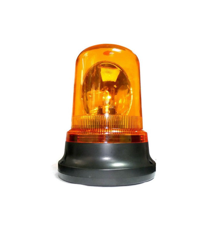 Girofar galben 12V- 24V rotativ ,bec halogen