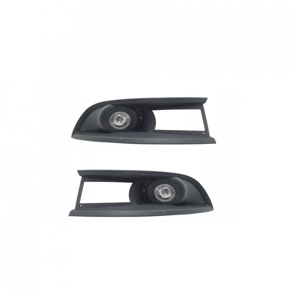 Grile plastic cu proiectoare ceata compatibile Ford Transit 2006-2008 cu bec LED