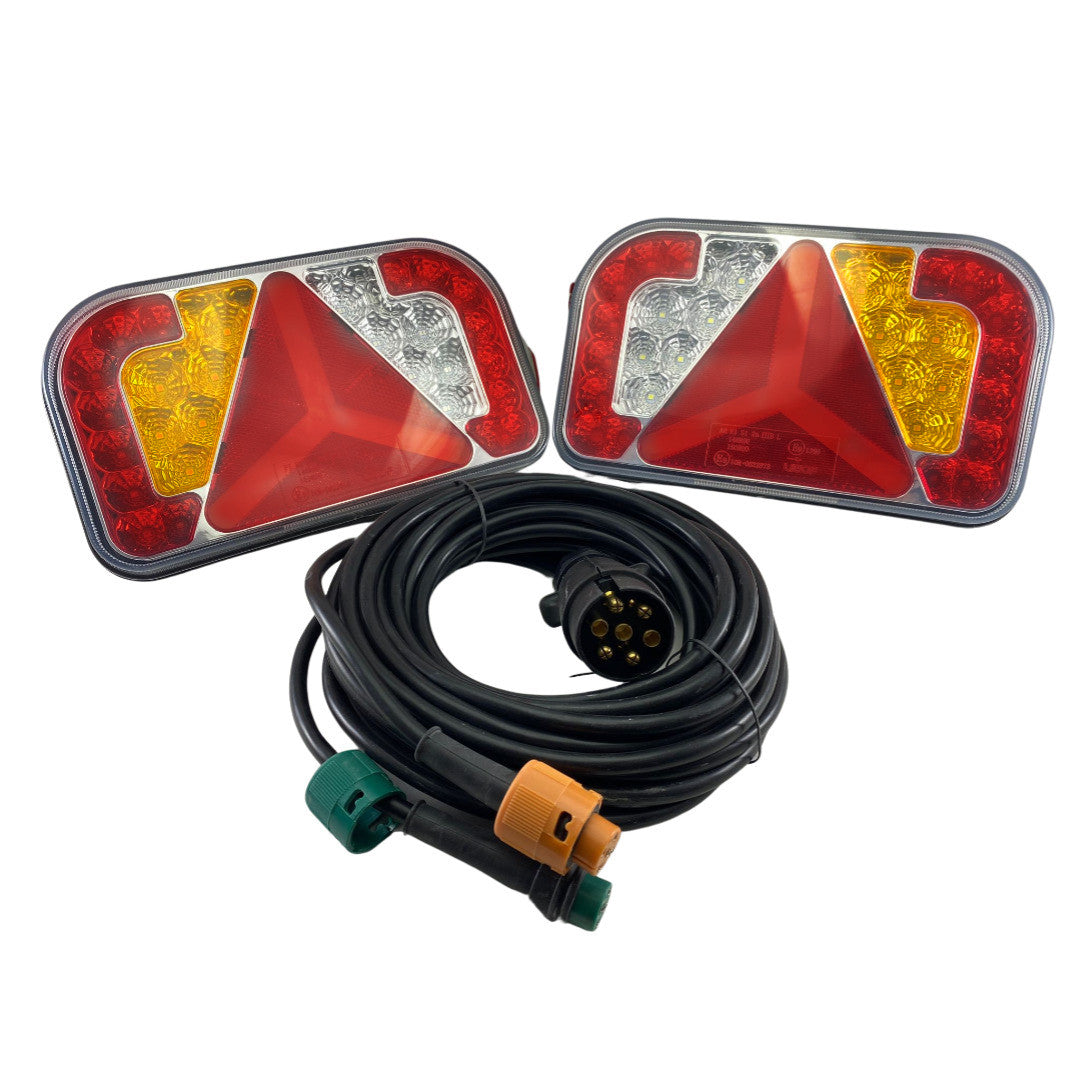 Lampa Remorca/Utilaje SPATE Cu LED -STANGA + DREAPTA+CABLAJ