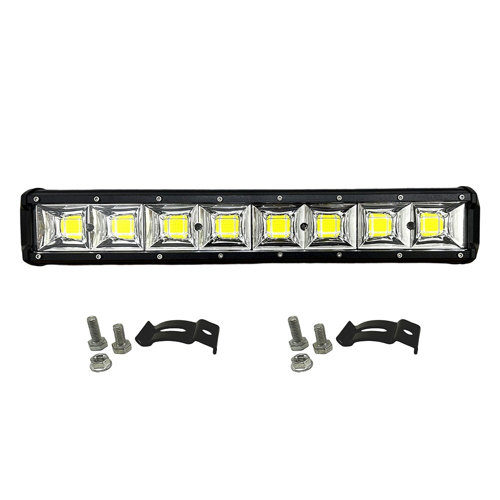 Led Bar COB AutoSSF ®, 5600lm, 45 cm / 18 inch, 216W, 8 chip-uri LED, 12V / 24V, Combo - Flood si Spot Beam, Suporti Prindere Inclusi, utilizare la offroad, camioane, utilaje, barci