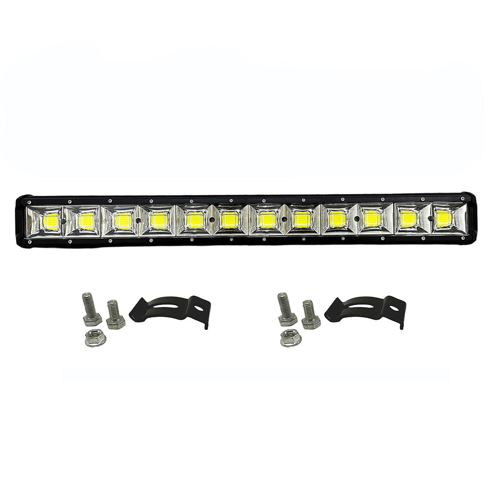 Led Bar COB AutoSSF ®, 8400lm, 65 cm / 26 inch, 324W, 8 chip-uri LED, 12V / 24V, Combo - Flood si Spot Beam, Suporti Prindere Inclusi, utilizare la offroad, camioane, utilaje, barci