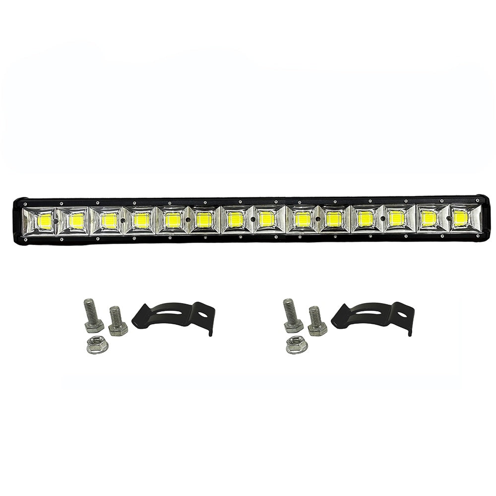 Led Bar COB AutoSSF ®, 9800lm, 75 cm / 30 inch, 378W, 8 chip-uri LED, 12V / 24V, Combo - Flood si Spot Beam, Suporti Prindere Inclusi, utilizare la offroad, camioane, utilaje, barci