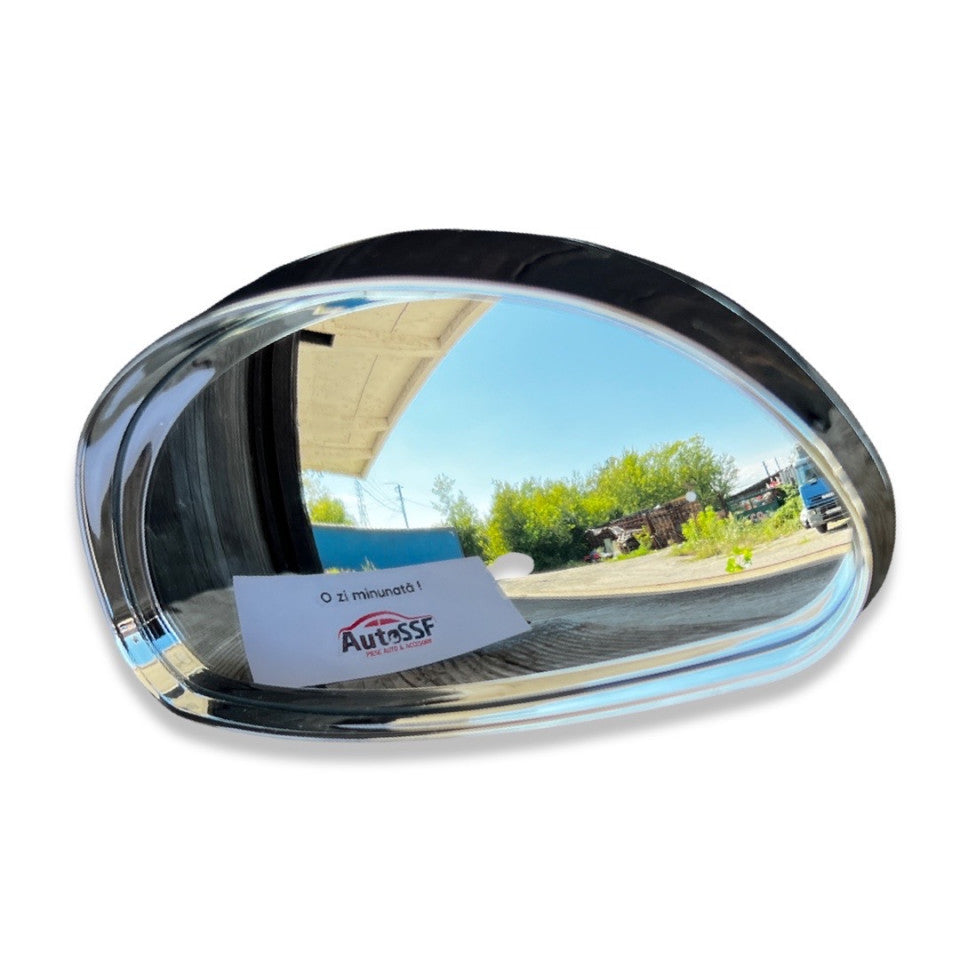 Oglinda Suplimentara din Plastic Cromat pentru Scoli de Soferi si Instructori: Vizibilitate si Siguranta Imbunatatite, 15 x 7.5.