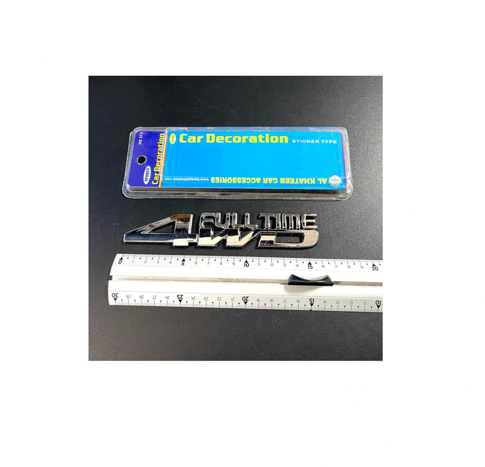 Ornament auto Four Wheel Drive cromat cu autoadeziv , 4AWD