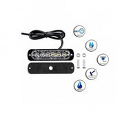 Proiector stroboscop, 6 LED-uri, 11 cm,lumina galbena ,18W