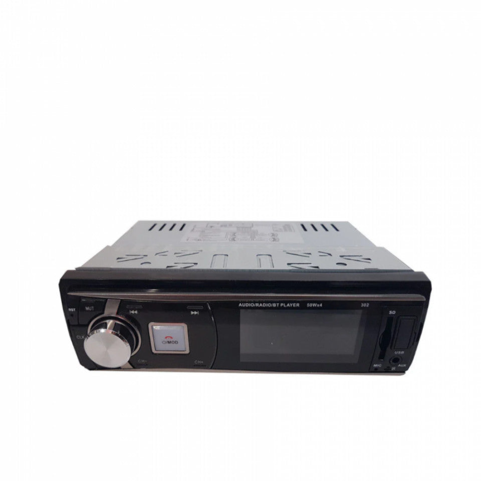 Radio MP3 player auto cu bluetooth, USB, microSD, AUX, 4x50W și telecomandă