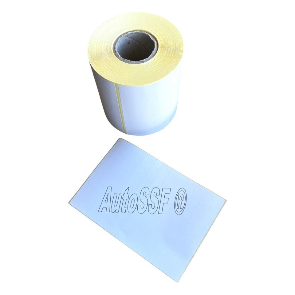 Rola 300 etichete termice pentru AWB, dimensiuni 100x150mm, format A6, culoare alb