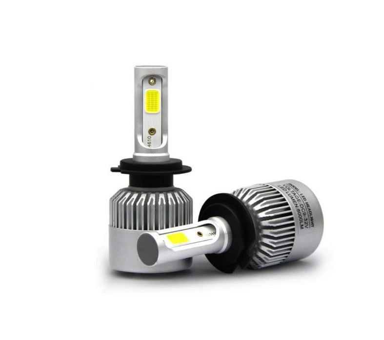 Set 2 becuri auto led c6 h7 6500K pentru faza scurta