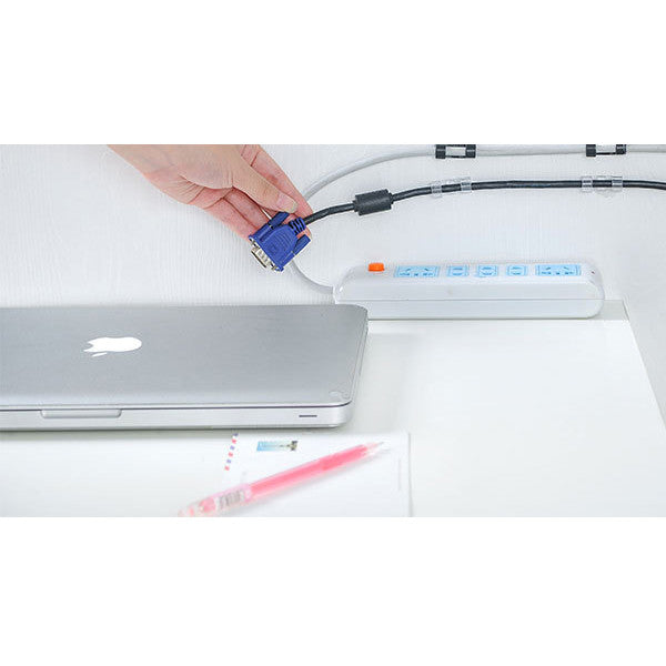 Set 20 cleme pentru fire, Plastic, 3x1 cm, NEGRE ,Foarte utile