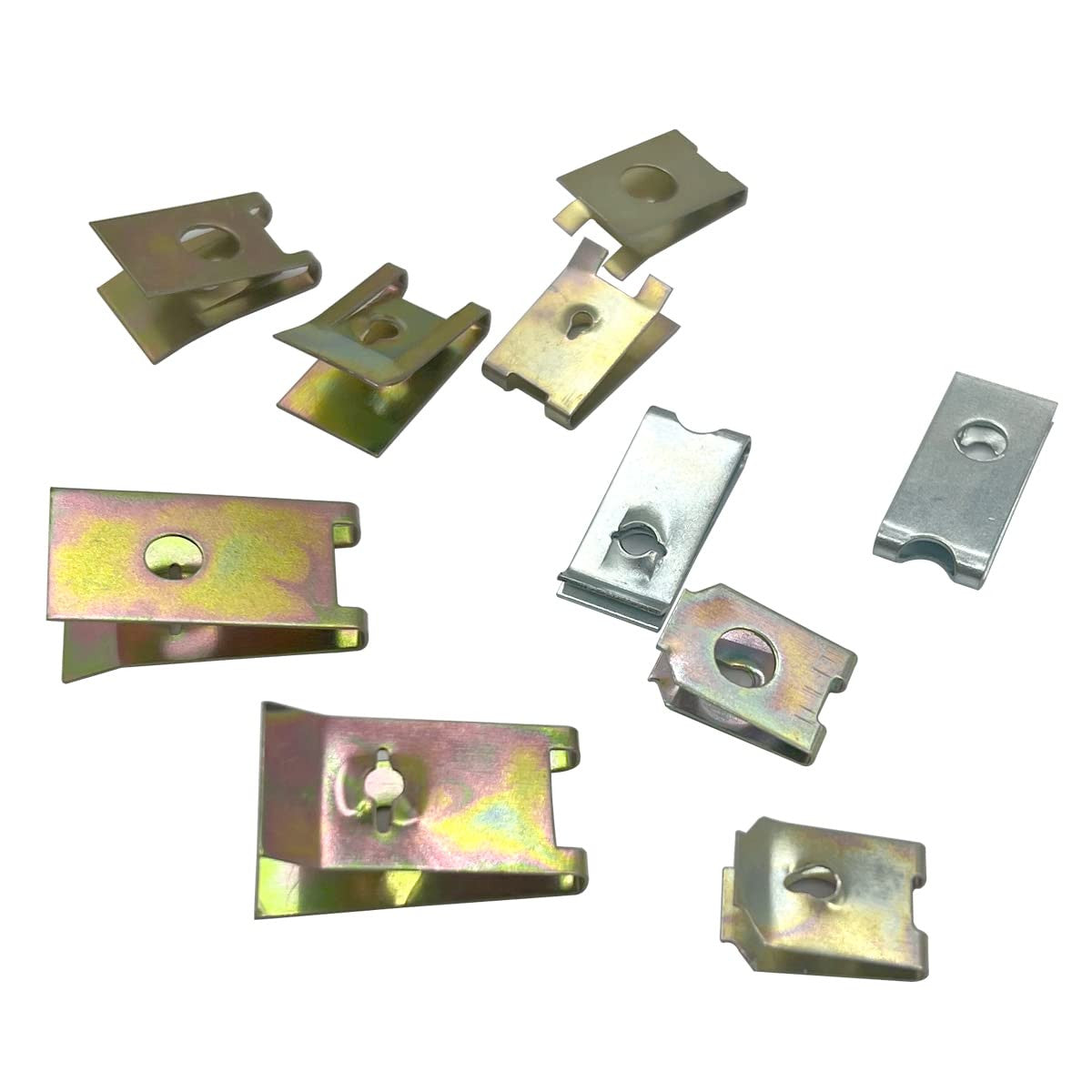 Set asortat 160 bucati de cleme metalice pentru auto, varietate de dimensiuni, tip U