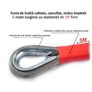 Sufa sintetica pentru remorcare si tractare, lungime 5 metri, capacitate tractare 18 tone