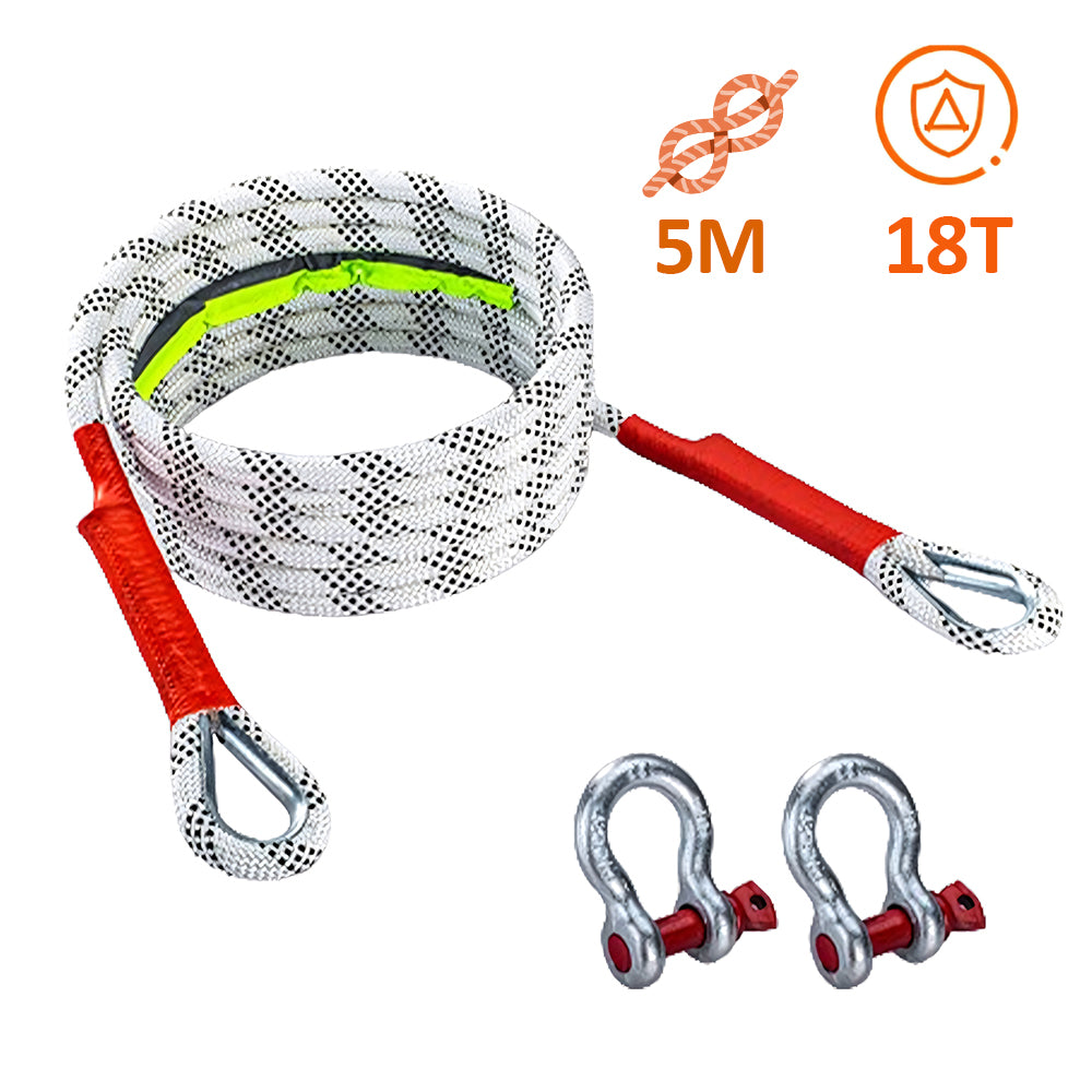 Sufa sintetica pentru remorcare si tractare, lungime 5 metri, capacitate tractare 18 tone