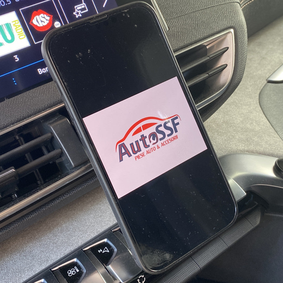 Suport Auto Premium cu Magnet pentru Telefon, Tableta, GPS cu Prindere pe Grila de Ventilatie, Negru