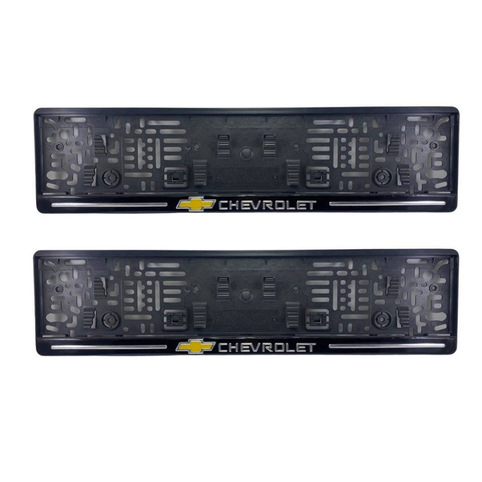 Suport numar inmatriculare personalizat CHEVROLET (set 2 buc)