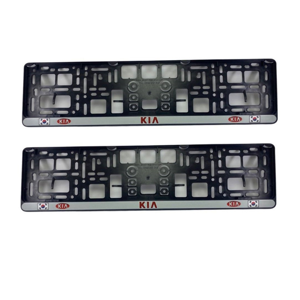 Suport numar inmatriculare personalizat KIA (set 2 buc)