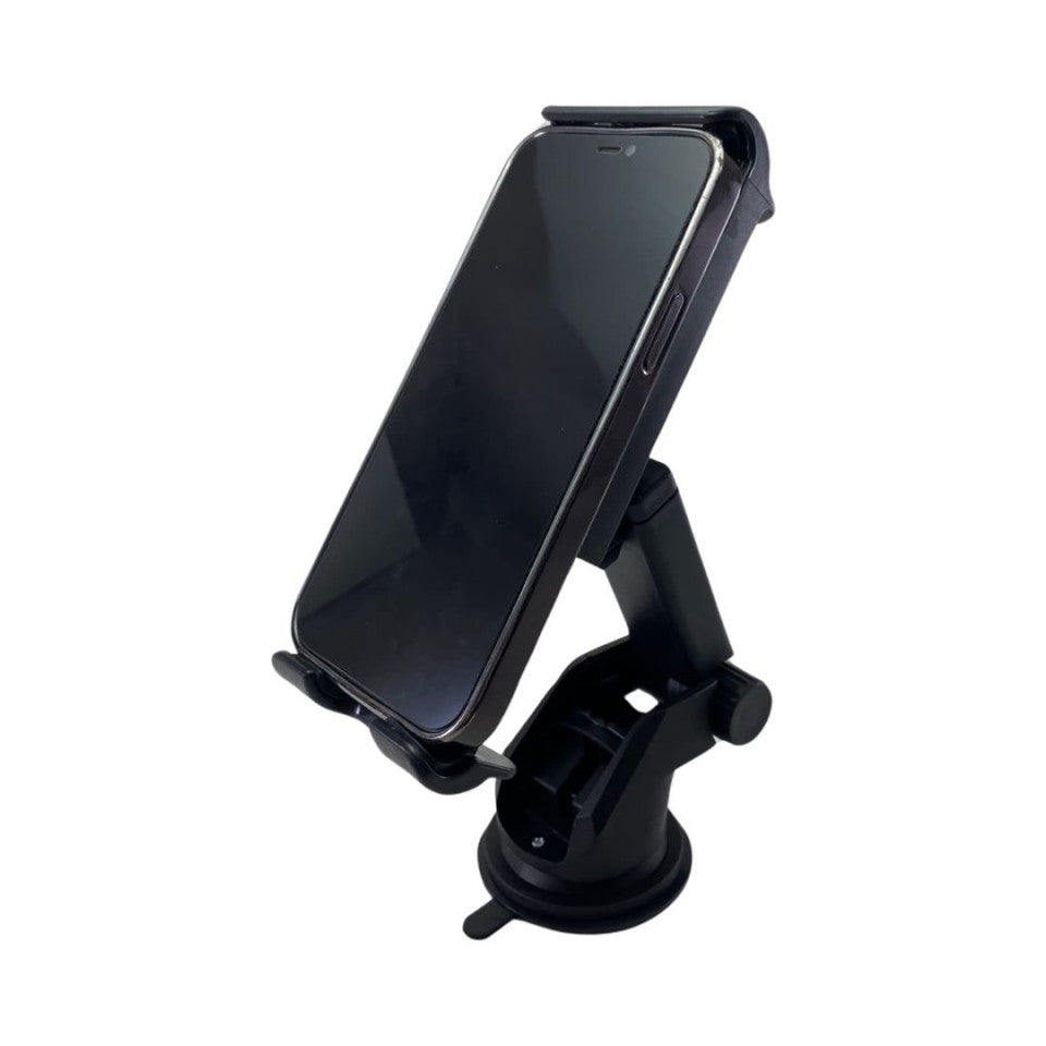 Suport pentru telefon PREMIUM auto,cu prindere pe parbriz ,extensibil ,negru ,cu picior glisant