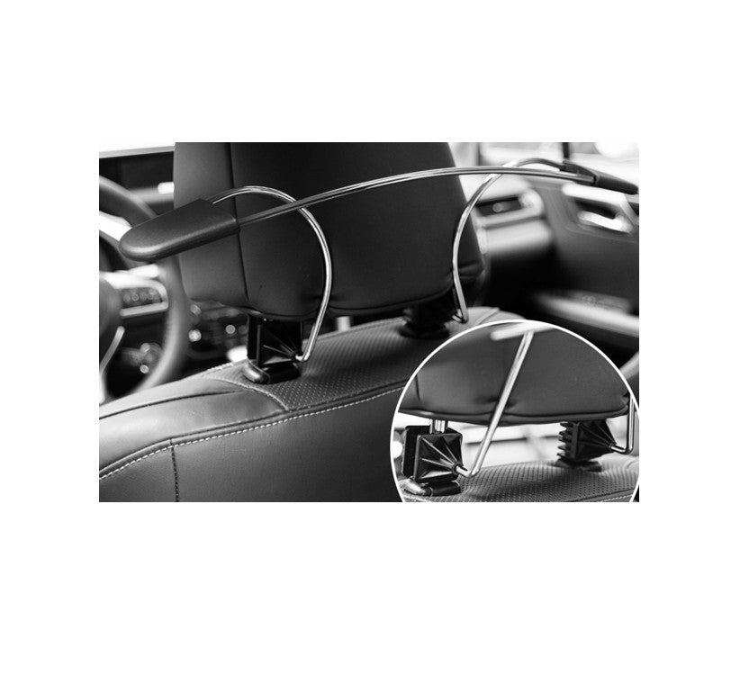 Suport umeras tetiera auto, metalic ,inox