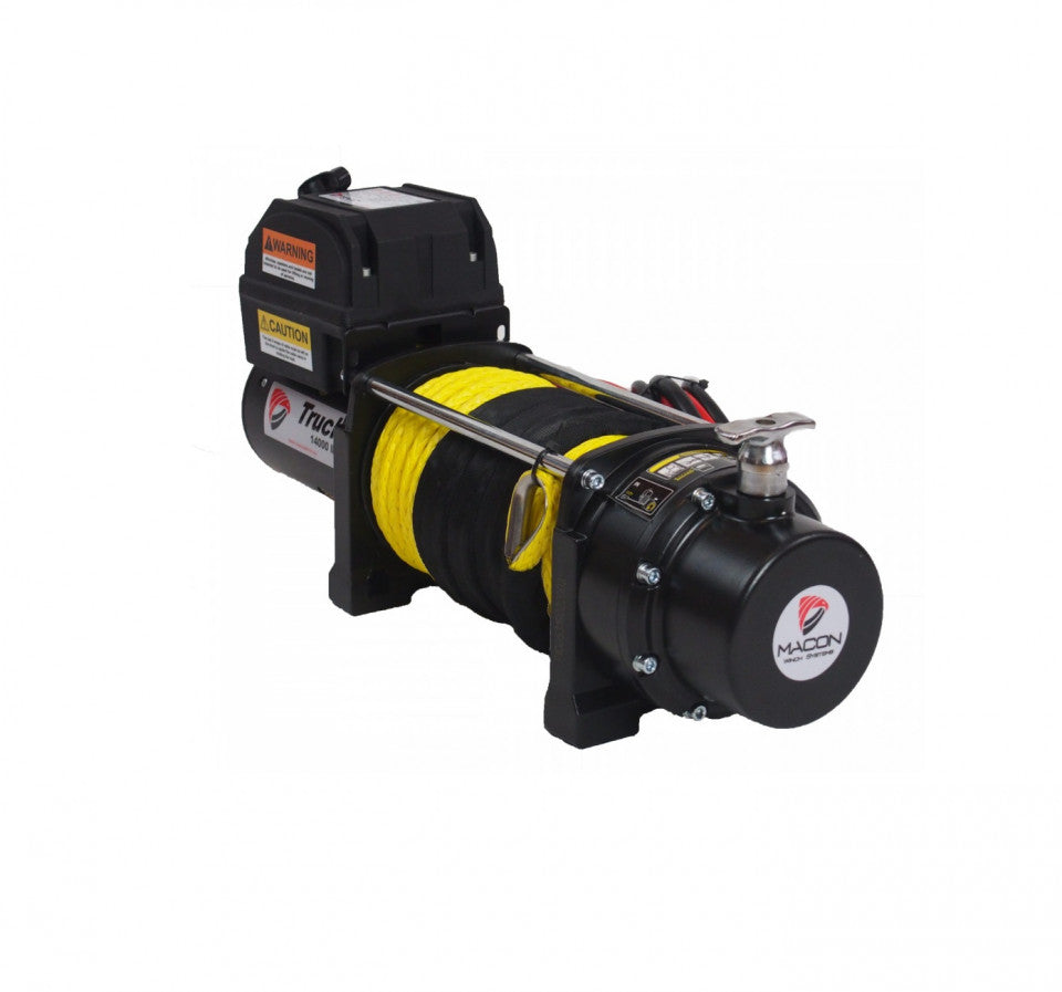 Troliu electric 12V MACON Winch 14000 LBS ,Sufa sintetica,6.4 tone