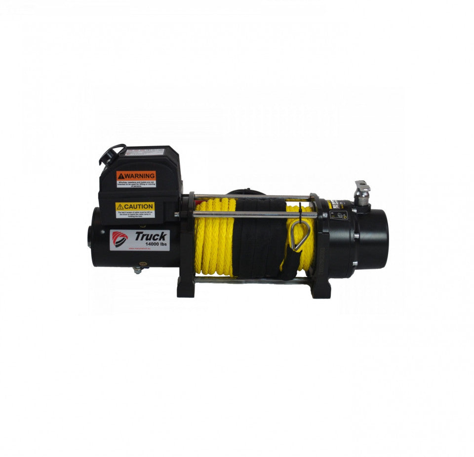 Troliu electric 12V MACON Winch 14000 LBS ,Sufa sintetica,6.4 tone