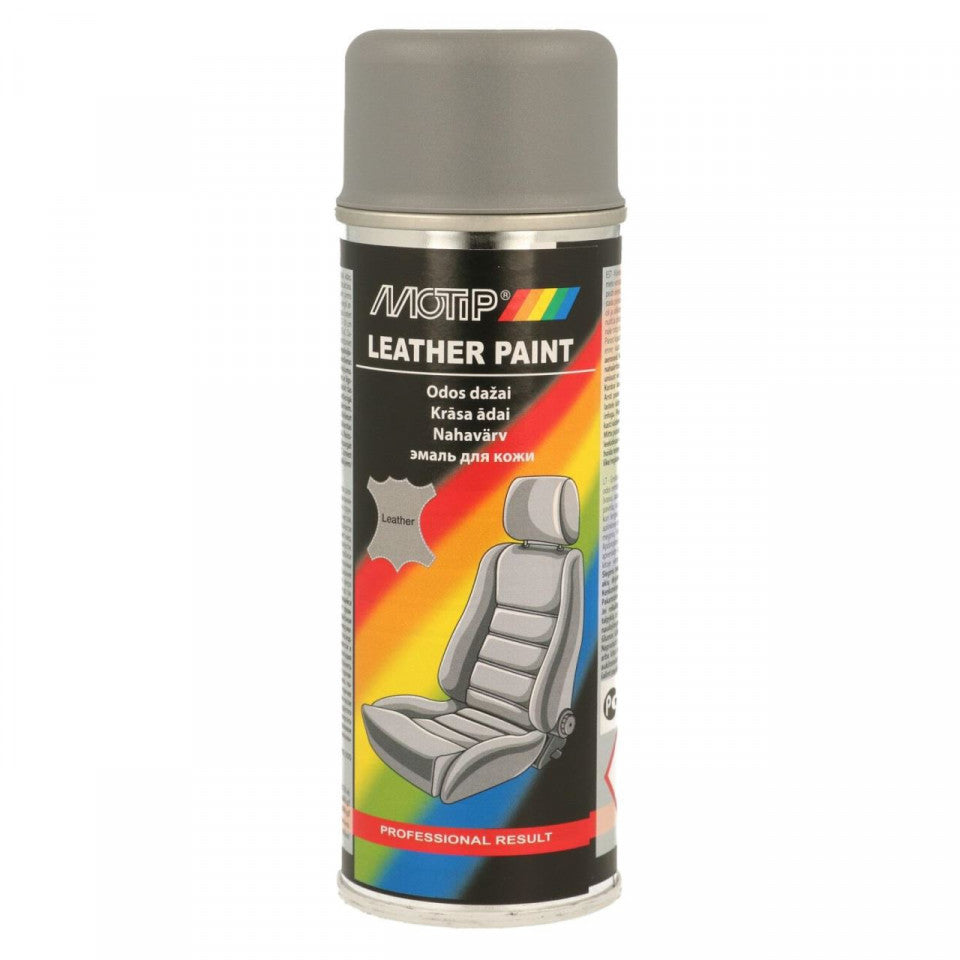 Vopsea pentru piele MOTIP Leather Paint, gri, 200ml