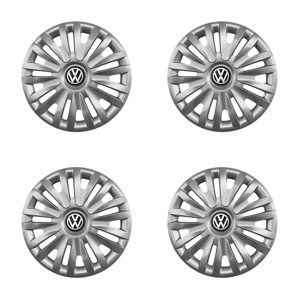 Set 4 capace roti potrivite jantelor de 15 inch compatibile VW Volkswagen Golf 4, 5, 6, 7, Passat B5, B6, B7, B8, Jeta, Polo, Sharan, Tiguan, Touran, Touareg, Caddy, Bora, - Model 313