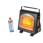 Pachet incalzitor si arzator portabil AutoSSF® pentru camping, aprindere piezo plus 1 butelii, 410ml