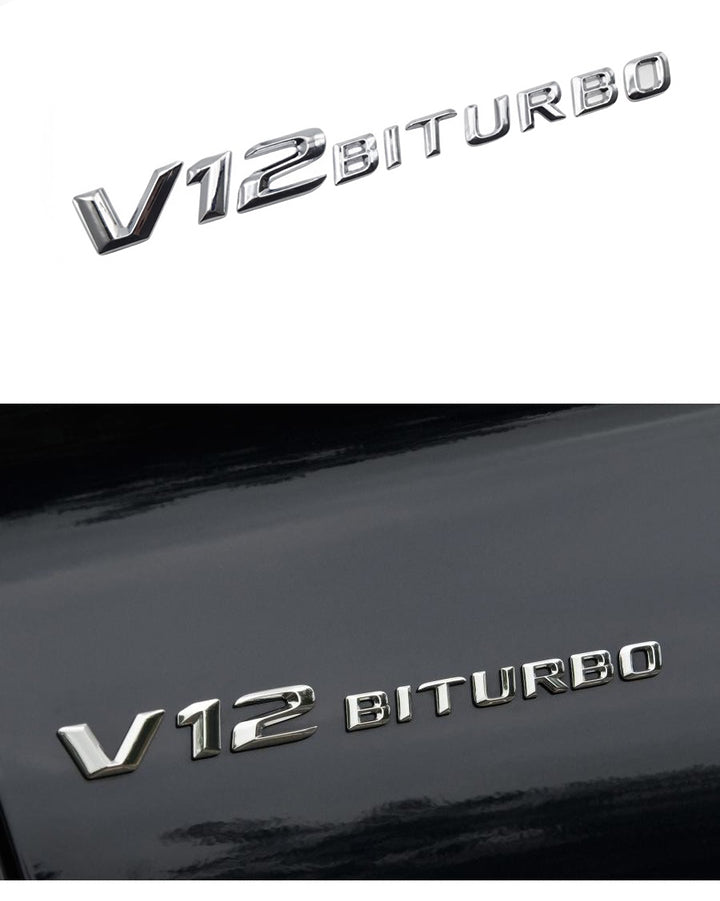 Emblema V12 Biturbo pentru aripa Mercedes-Benz