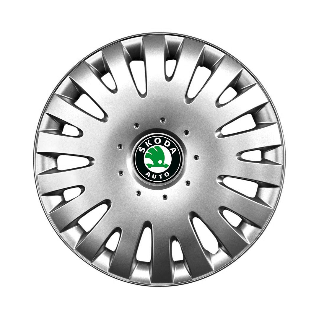 Set 4 capace roti potrivite jantelor de 14 inch compatibile gama SKODA model - 211