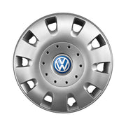 Set 4 capace roti potrivite jantelor de 16 inch compatibile gama VOLKSWAGEN, model - 401, Sigla Albastra