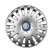 Set 4 capace roti potrivite jantelor de 14 inch compatibile gama Volkswagen model - 211, Sigla Albastra