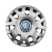 Set 4 capace roti potrivite jantelor de 14 inch compatibile Volkswagen, Model - 204, Sigla Albastra