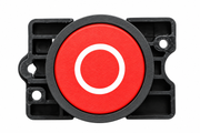 Buton Comandă STOP Industrial, Roșu, cu Revenire Automată, Contact 1NC, 400V/10A, LAY5, Breckner Germany