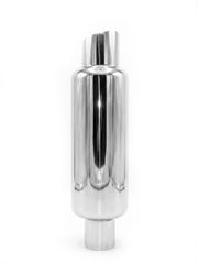 Tobă Sport Universală Auto & Moto, Full Chrome – Slash Cut, Silencer Reglabil, AutoSSF