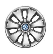 Set 4 capace roti potrivite jantelor de 16 inch compatibile VOLKSWAGEN, Model - 417, Sigla Albastra