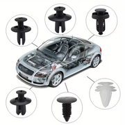 Set 100 clipsuri cleme auto de fixare 6 dimensiuni universale plastic