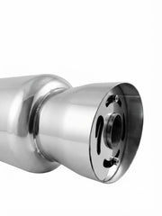 Tobă Sport Universală Auto & Moto, Full Chrome – Tapered slash cut, Silencer Reglabil, AutoSSF