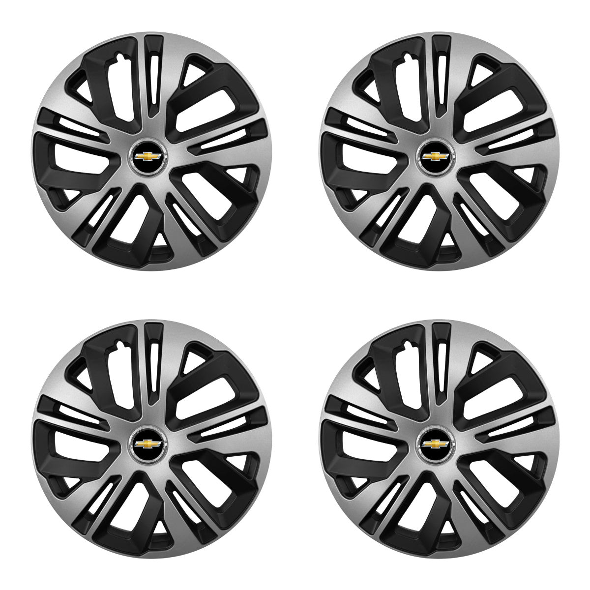 Set 4 capace 15 inch // Grafit Raven II, compatibil cu gama auto CHEVROLET,bi-color