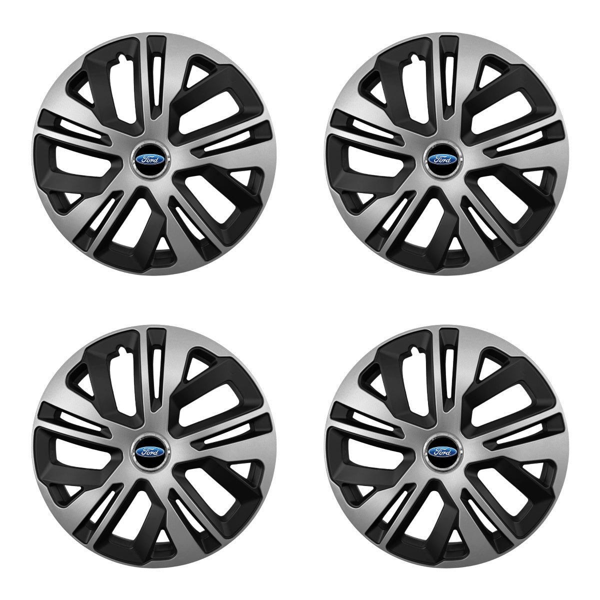 Set 4 capace 15 inch // Grafit Raven II, compatibil cu gama auto FORD ,bi-color